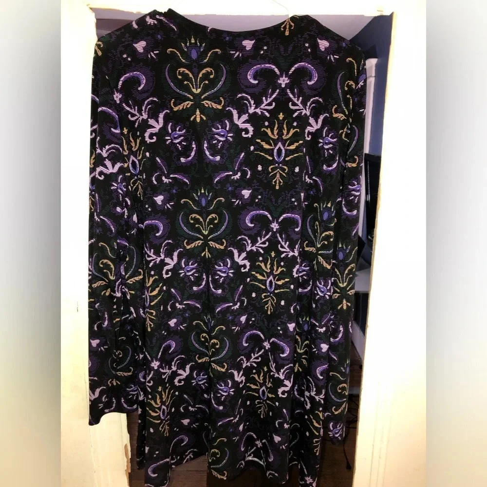 NWT Women’s Plus Size CJ banks Cardigan- Size 2X - Black Paisley - Long Sleeve - Picture 5 of 5